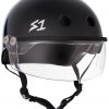 S1 Lifer Visor Helmet Black Gloss
