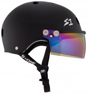 S1 Lifer Visor Helmet - Gen 2 - Black Matte w/ Iridium Visor - Image 3
