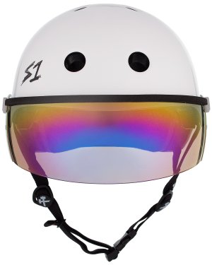 S1 Lifer Visor Helmet - Gen 2 - White Gloss w/ Iridium Visor - Image 2