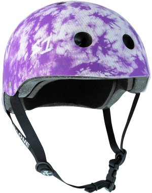 S1 Helmets Purple Tie-Dye