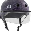 S1 Lifer Visor Helmet Purple Gloss Glitter
